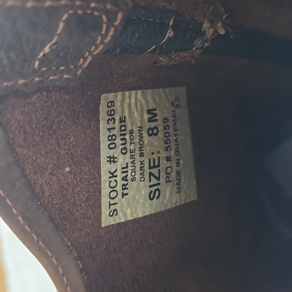 Men's Brown Trail Guide Leather Boots - Picture 5 of 11